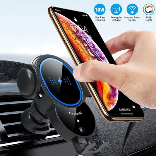 10W Wireless Mounted Car Fast Charger